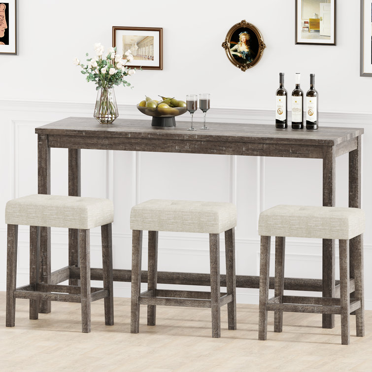 Mellisha 3 Person Counter Height Dining Set